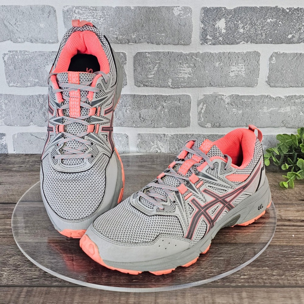 Asics Gel-Venture 8 Women's Trail Running Shoes Gray Coral Women's‎ 9.5 F580921